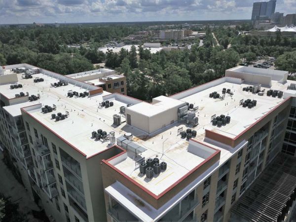 Thermoplastic polyolefin TPO Roof The Woodlands, TX